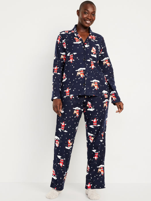 Flannel Pajama Set for Women