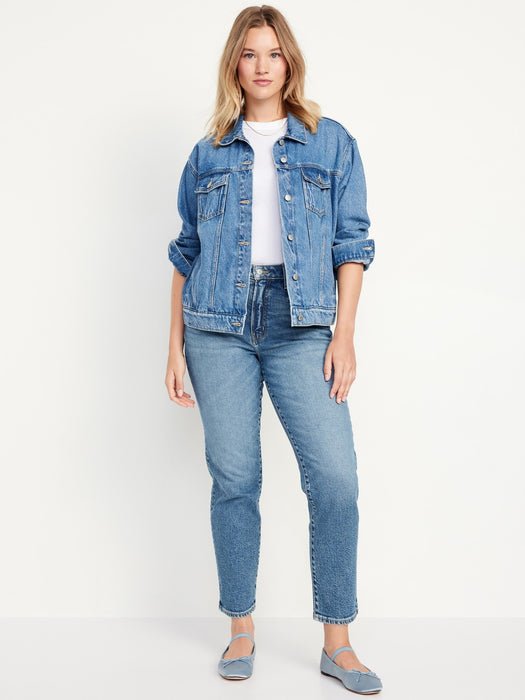 High-Waisted OG Straight Ankle Jeans