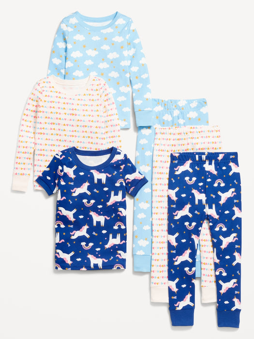 Snug-Fit Pajama 6-Piece Set for Toddler &amp; Baby