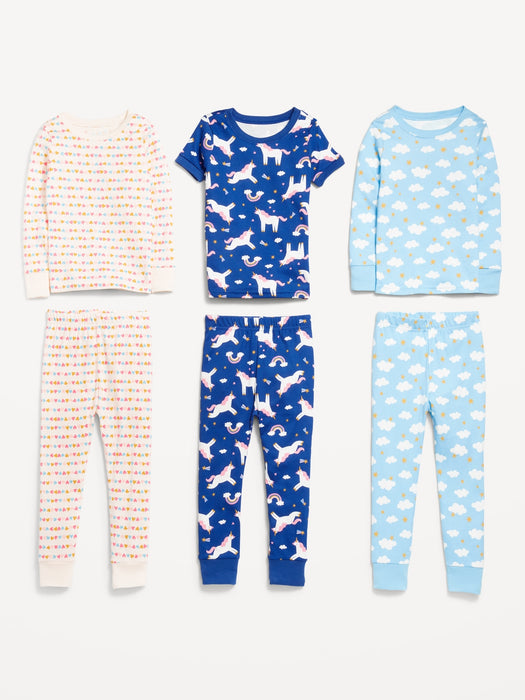 Snug-Fit Pajama 6-Piece Set for Toddler &amp; Baby