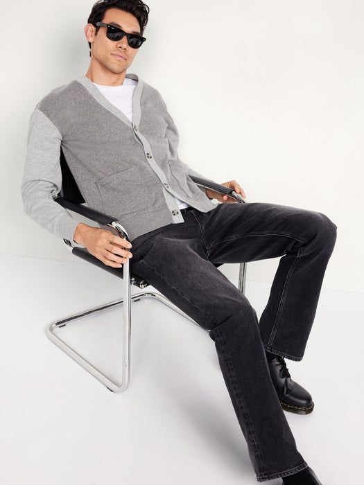 Fleece-Knit Cardigan Sweater