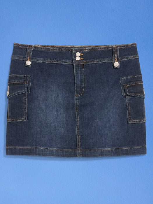 '94 Jean Cargo Mini Skirt
