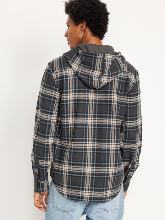 Hooded Flannel Shirt