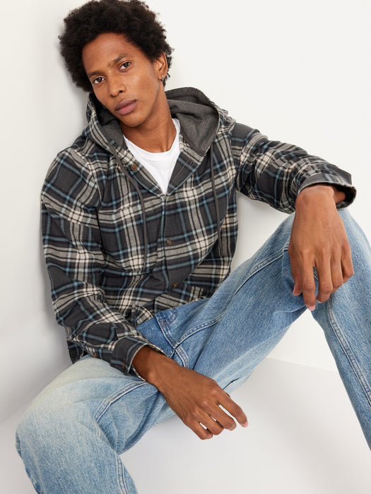Hooded Flannel Shirt