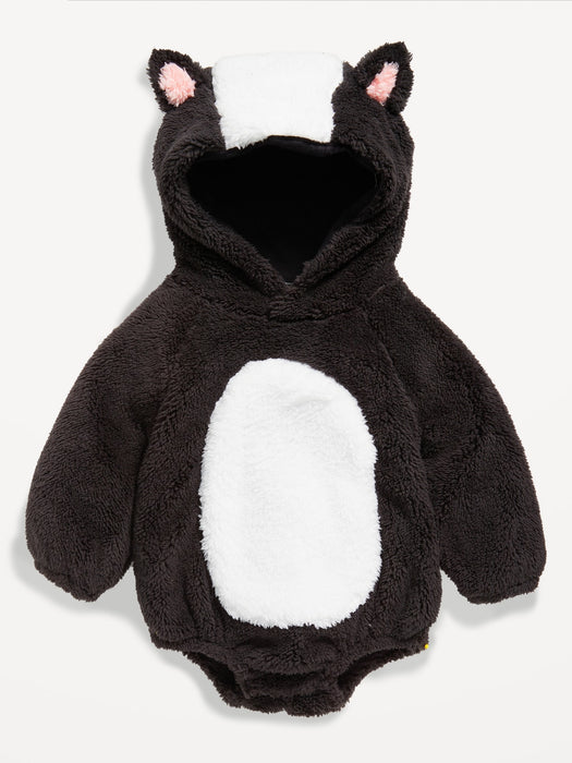Critter Hooded Sherpa One-Piece Romper for Baby