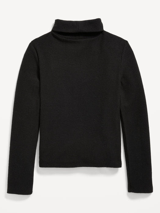 Long-Sleeve Mock-Neck Top for Girls