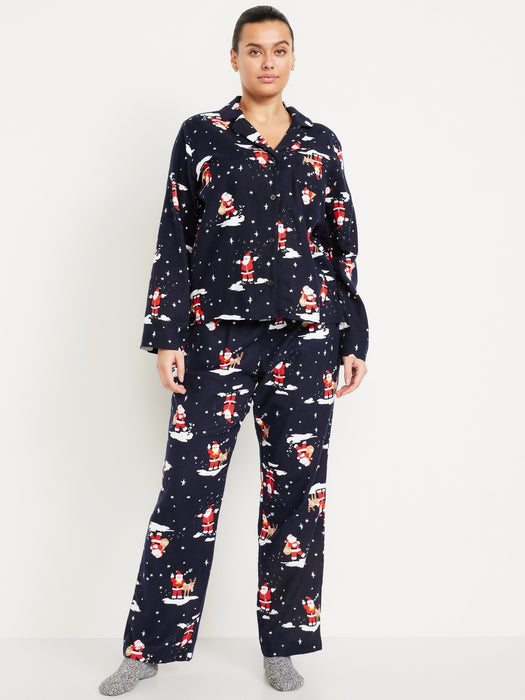 Flannel Pajama Set for Women