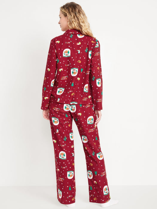 Flannel Pajama Set for Women