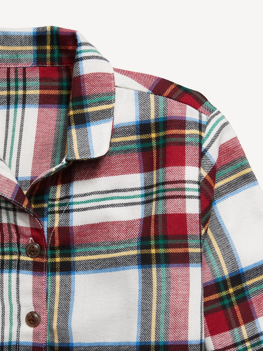 Collared Flannel Nightgown for Girls