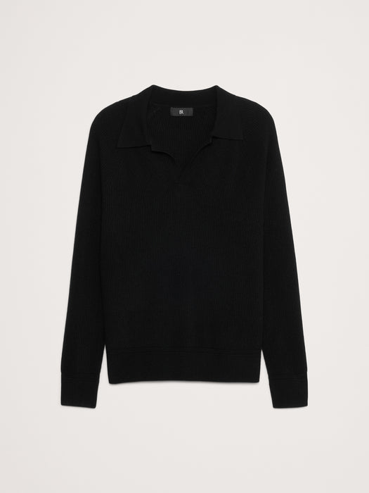 Wool-Cashmere Sweater Polo