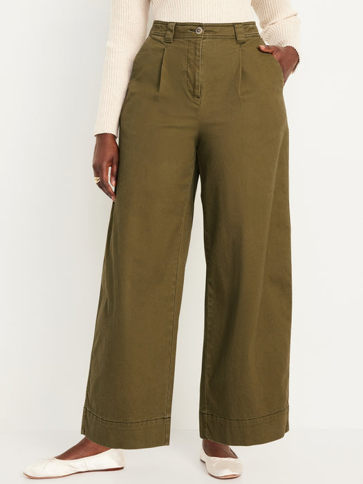 Extra High-Waisted Barrel Wide-Leg Pants