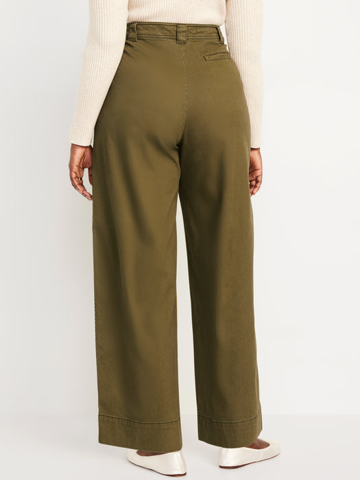 Extra High-Waisted Barrel Wide-Leg Pants