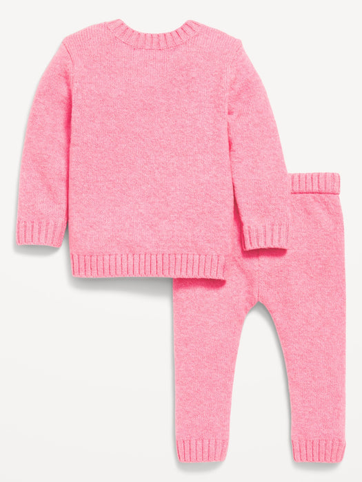 SoSoft Crew-Neck Graphic Sweater and Pants Set for Baby