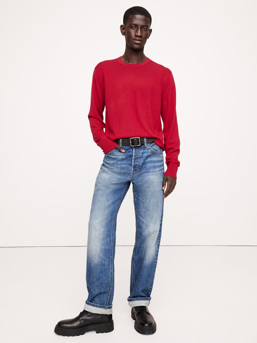 Italian Merino Crew-Neck Sweater