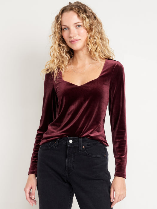 Fitted Velvet Top