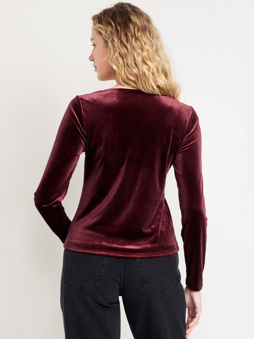 Fitted Velvet Top