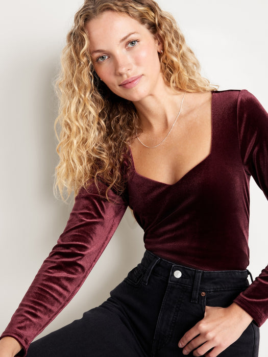 Fitted Velvet Top