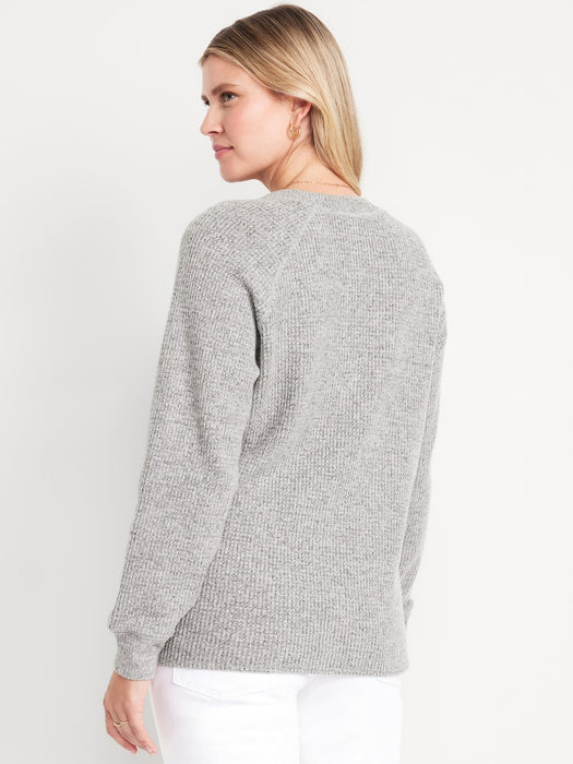 Maternity Waffle Henley