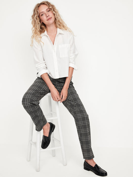 Extra High-Waisted Taylor Relaxed Slim Trouser Pants