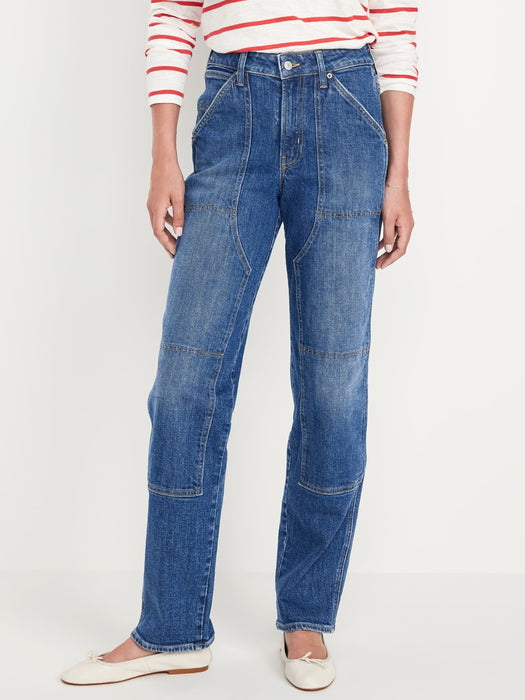 High-Waisted OG Loose Utility Jeans