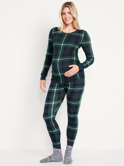 Maternity Waffle Pajama Set