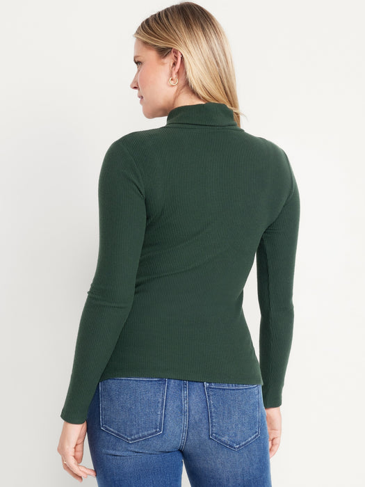 Maternity Ribbed Turtleneck