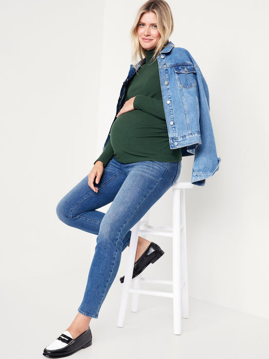 Maternity Ribbed Turtleneck