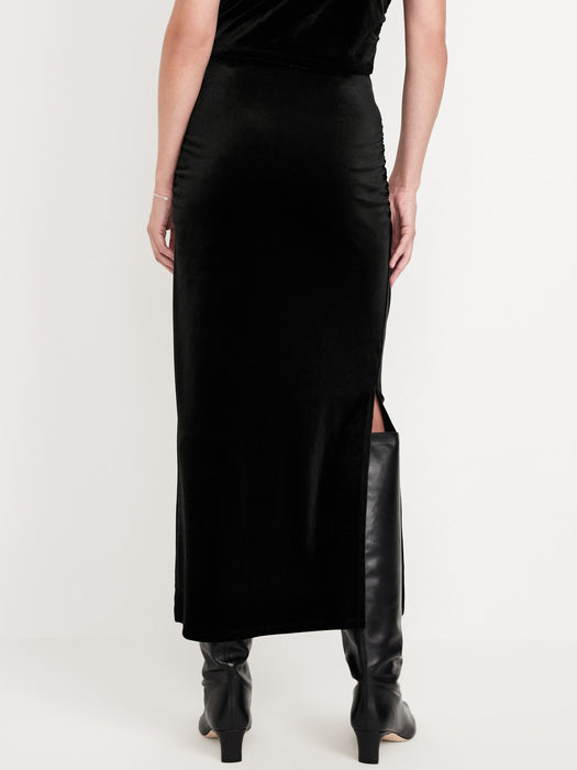 Velvet Maxi Skirt