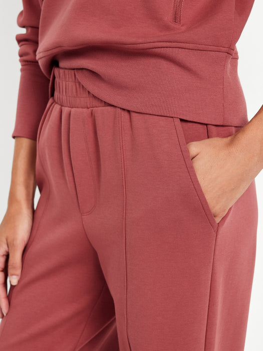 High-Waisted Dynamic Fleece Trouser Pants