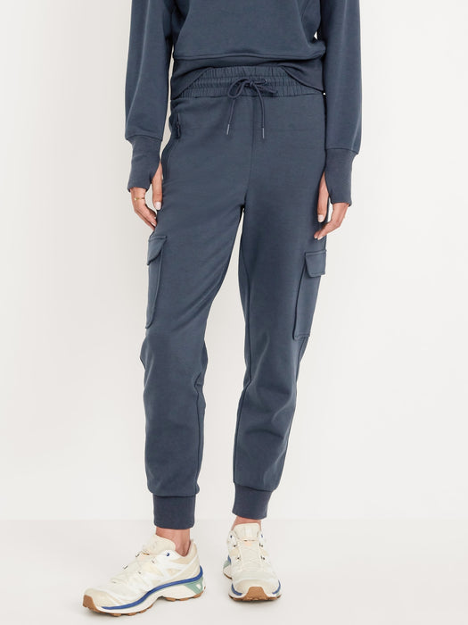High-Waisted Dynamic Fleece Cargo Joggers