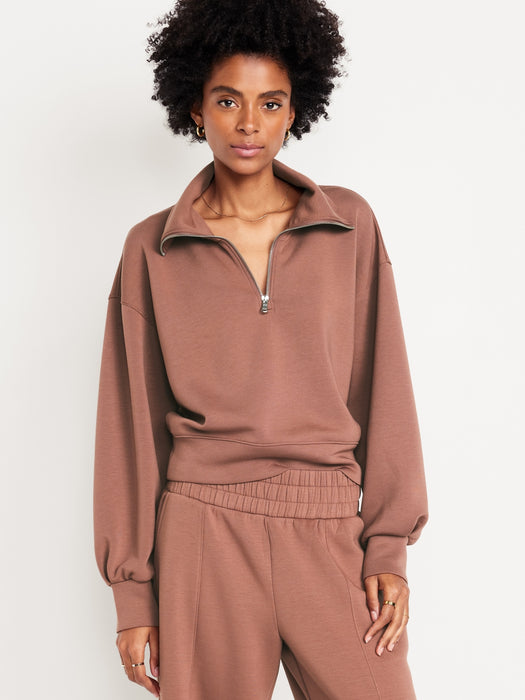 Half-Zip Bounce Fleece Pullover