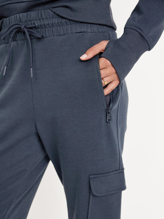 High-Waisted Dynamic Fleece Cargo Joggers