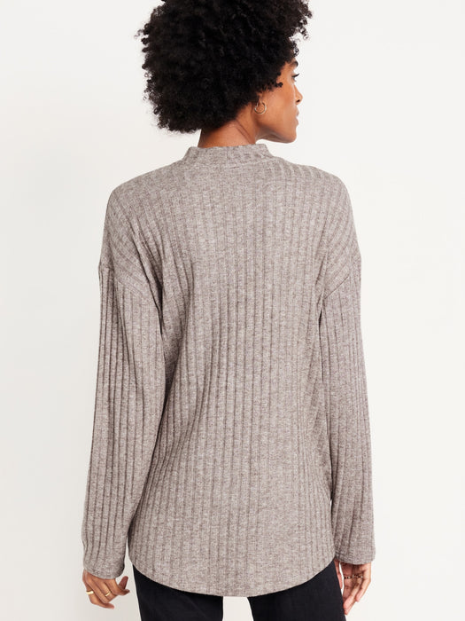 Cozy Mock-Neck Tunic