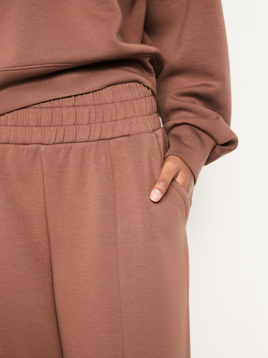 High-Waisted Bounce Fleece Wide-Leg Sweatpants