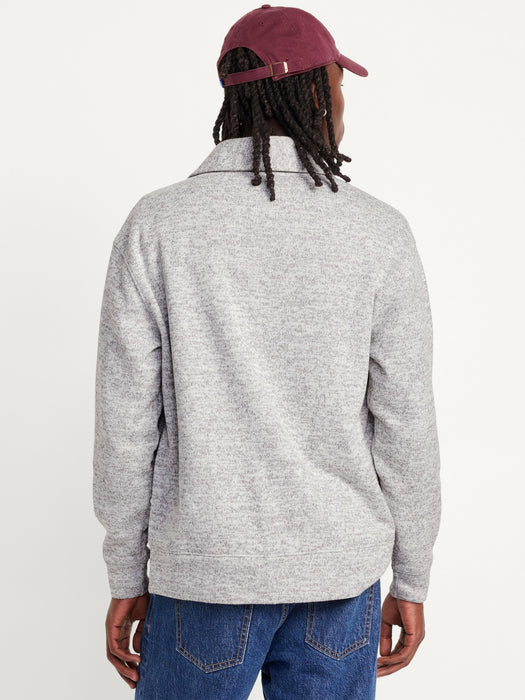 Sweater Fleece Shawl Cardigan