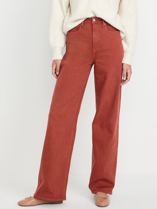 Extra High-Waisted Sky-Hi Wide-Leg Jeans