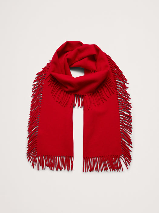 Fringed Wool Scarf