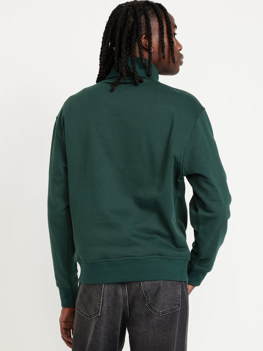 Fleece Turtleneck Sweatshirt