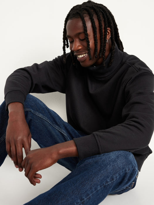 Fleece Turtleneck Sweatshirt