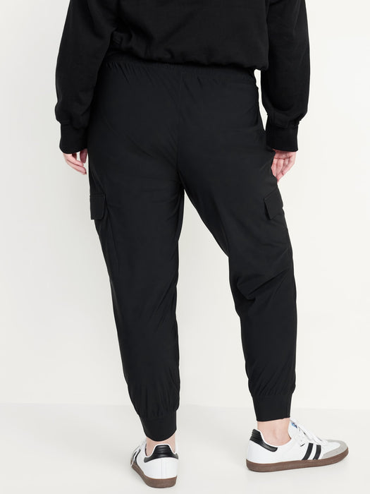 High-Waisted SleekTech Cargo Joggers