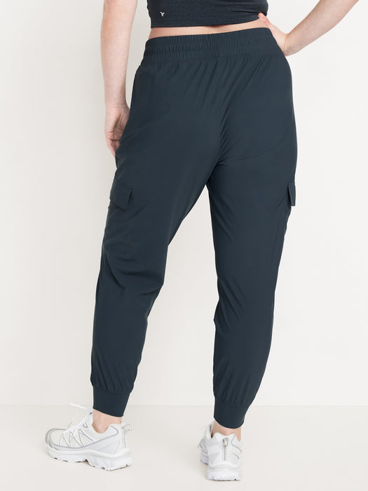 High-Waisted SleekTech Cargo Joggers