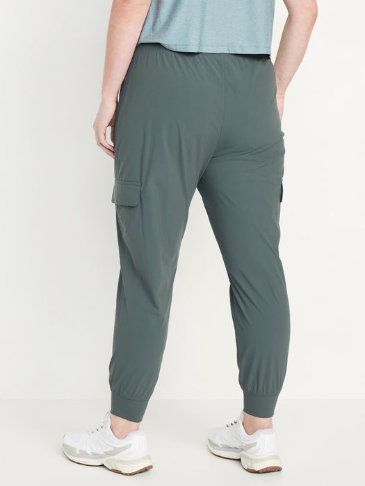 High-Waisted SleekTech Cargo Joggers