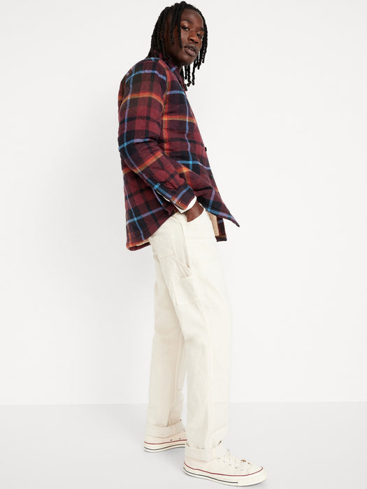 Sherpa-Lined Quilted Shacket