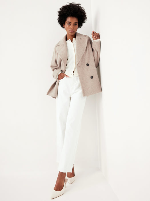 Oversized Double-Breasted Pea Coat