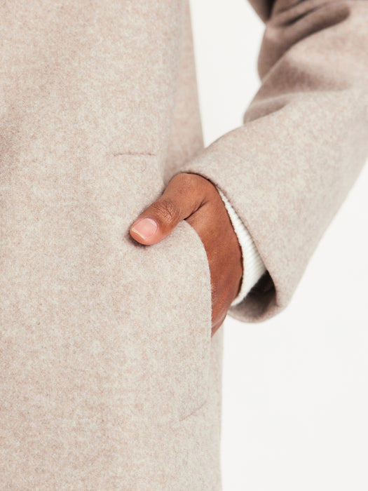 Oversized Double-Breasted Pea Coat