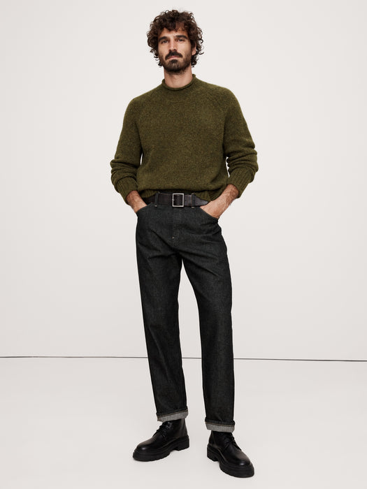 Alpaca-Wool Blend Crew-Neck Sweater