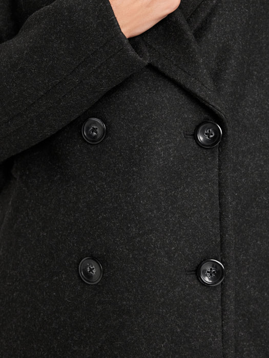 Oversized Double-Breasted Pea Coat
