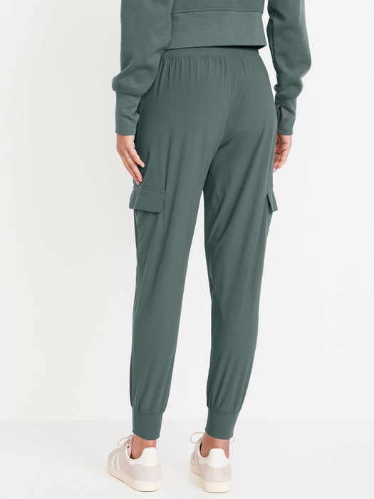 High-Waisted SleekTech Cargo Joggers