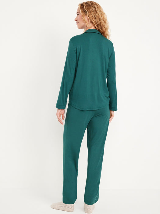 Knit Jersey Pajama Pant Set