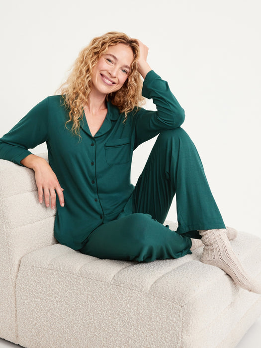 Knit Jersey Pajama Pant Set